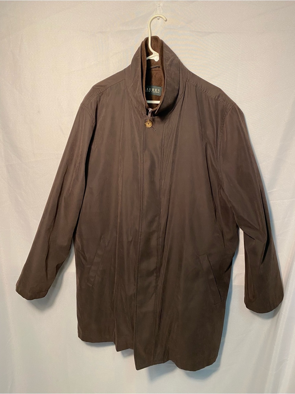 Lauren Ralph Lauren Edgar 2-in-1 Raincoat Trench Jacket w/ Removable Liner